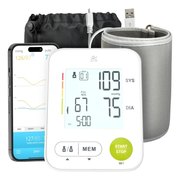 Greater Goods Upper Arm Blood Pressure Monitor with Bluetooth