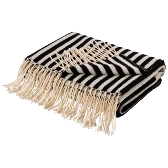 Glitzhome 60"L*50"W Woven Cotton Geometric Jacquard Throw 600g