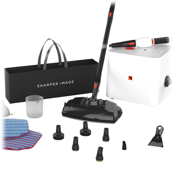 Sharper Image Multi-Functional Canister Steam Cleaner with Steam Mop
