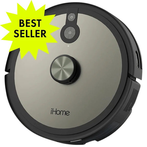 iHome AutoVac Nova S2 Robot Vacuum and Mop with LIDAR Mapping