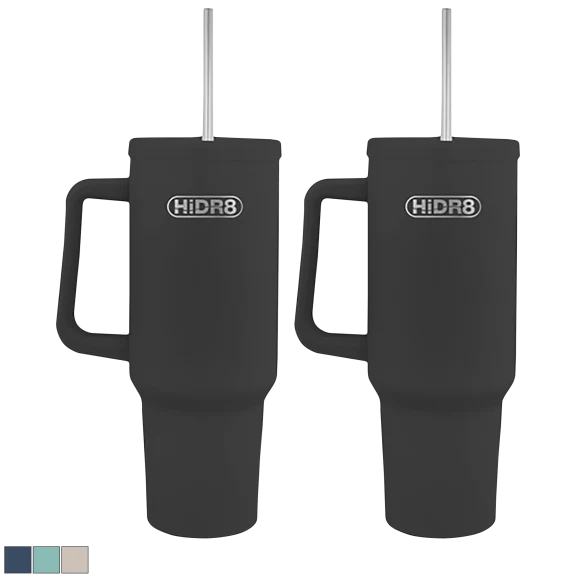 2-Pack: HiDR8 Secure Sip 40oz Tumblers
