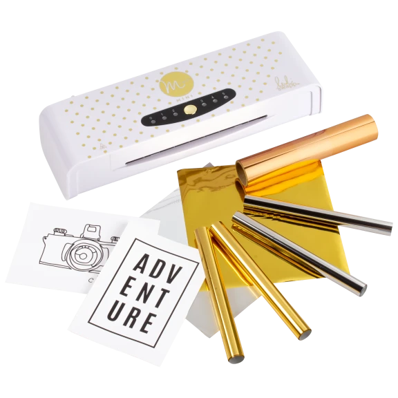 Heidi Swapp Minc 6" Hot Foil Applicator Machine Starter Kit with Bonus Foil