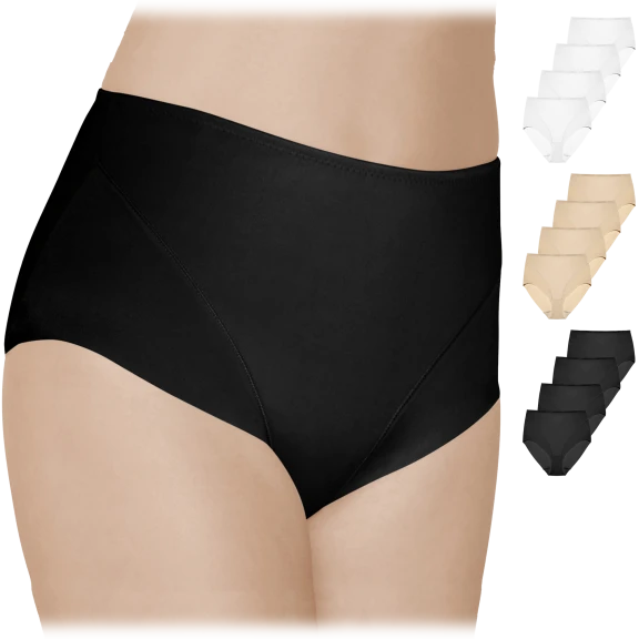 4-Pack: Form Flex Medium Control Laser Cut Shaping Panty