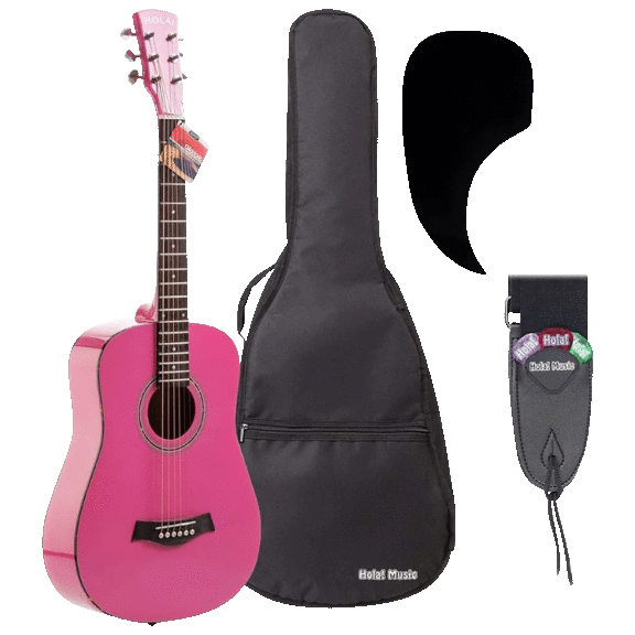 Hola Music Acoustic Guitar Bundle for Beginners and Kids