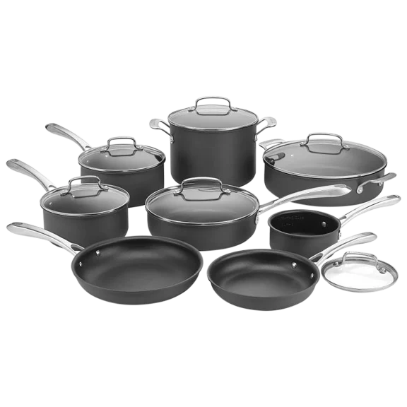 Cuisinart 14-Piece Hard Anodized Nonstick Cookware Set