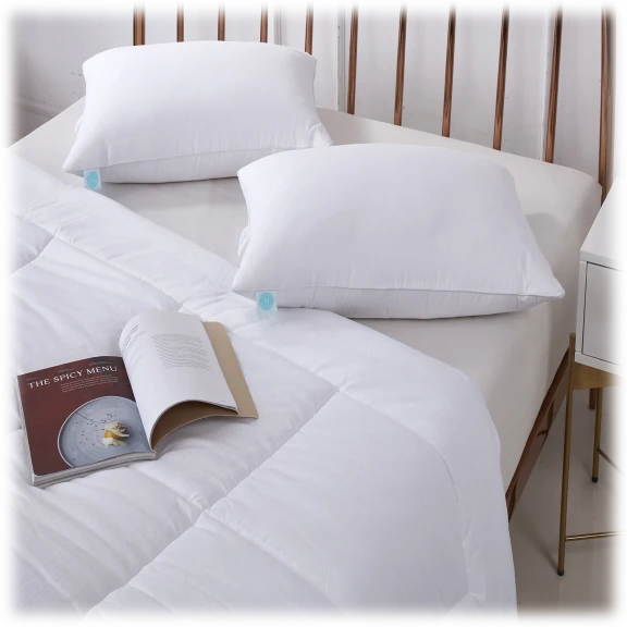 2-Pack: Martha Stewart Tencel/Cotton Blend Feather Down Pillows
