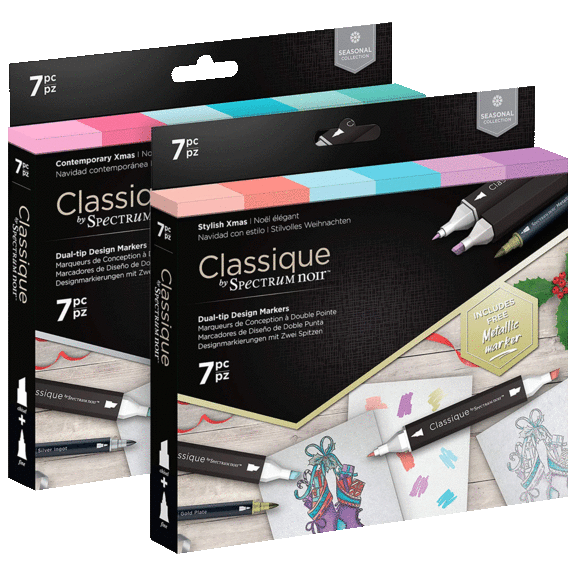 14-Piece Spectrum Noir Classique Markers and Metallic Fineliners