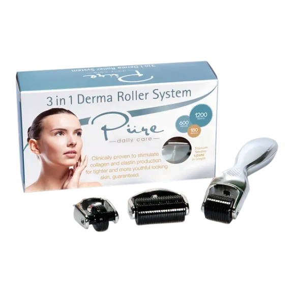 Pure Daily Care 3-in-1 Titanium Dermaroller Set
