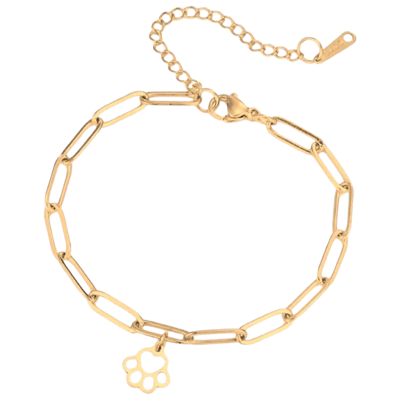 Hollywood Sensation Cutout Paw Print Charm Bracelet