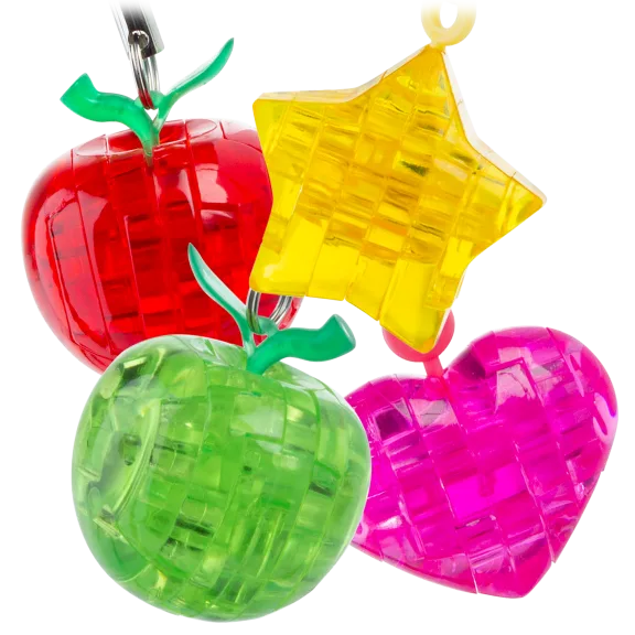 4-Piece Bepuzzled Mini 3D Crystal Puzzle Collection
