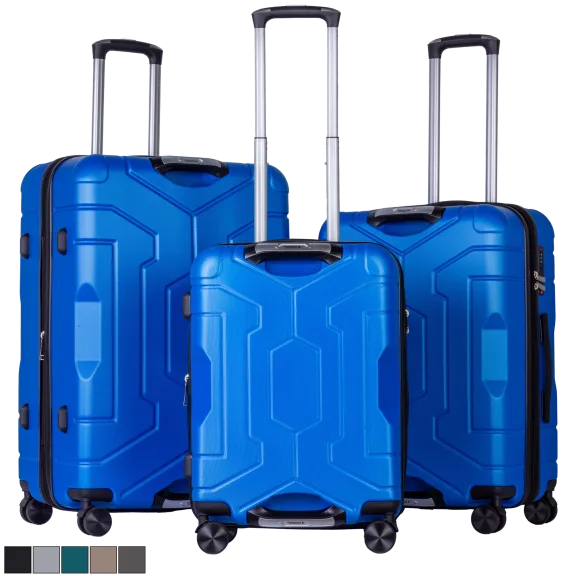 Rugged Cargo 3-Piece Hardside Luggage Set