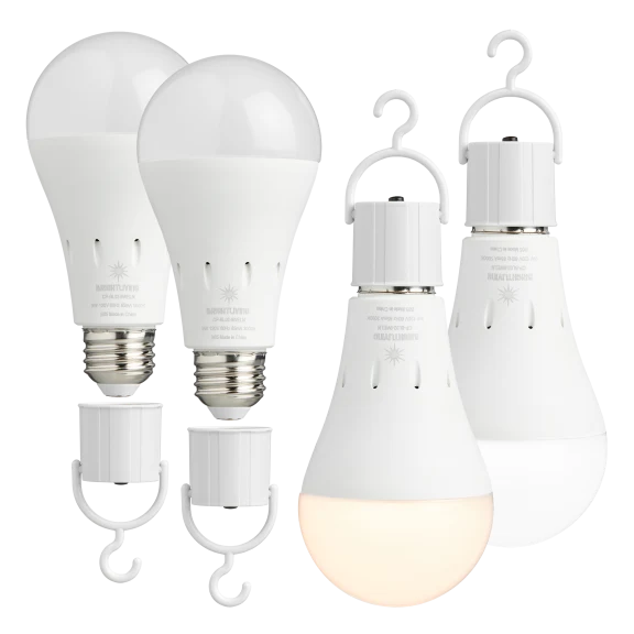 4-pack: BrightLiving LED Stay Lit During Outages Lightbulbs