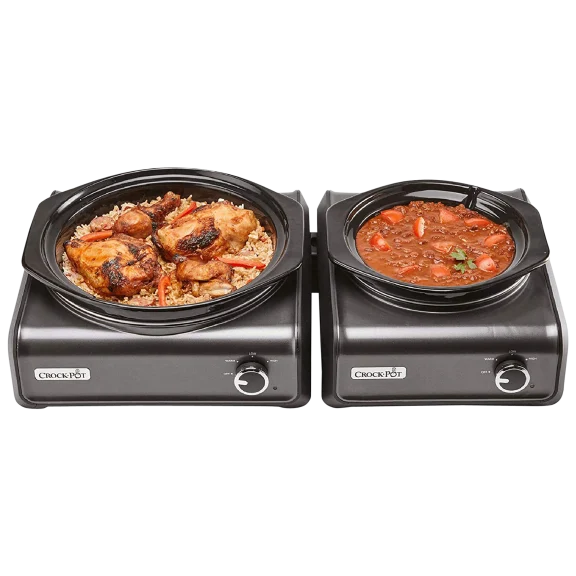 Crock-Pot Hook Up 2Qt  and 5Qt Connectable Entertaining Slow Cooker Set