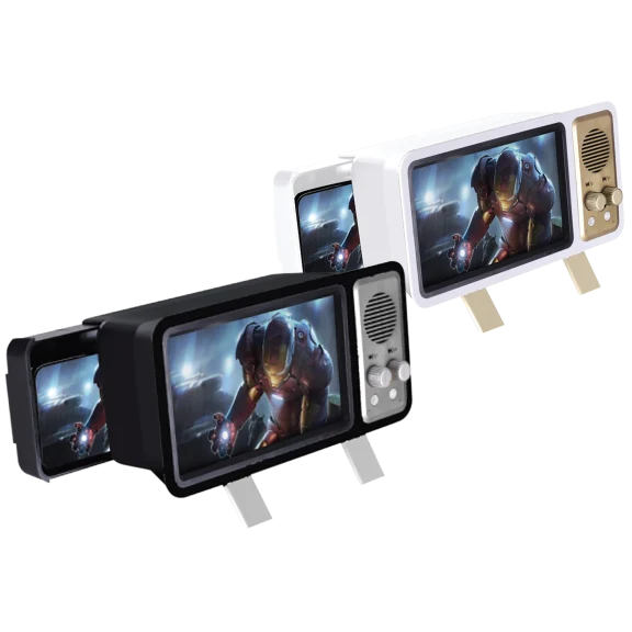 Gabba Goods Retro TV Screen Magnifier & Bluetooth Speaker