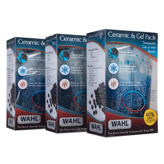 3-Pack: Wahl Ceramic & Gel Hot and Cold Packs