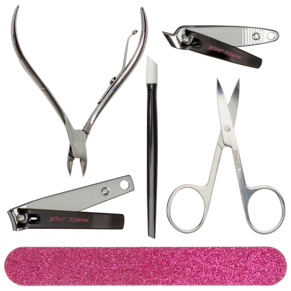 6-Piece: Betsy Johnson Mani Pedi Tool Set
