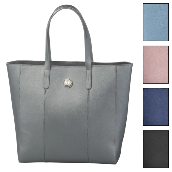 Joy Mangano Metallic Leather Travel Tote
