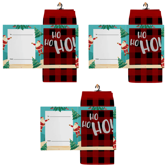 3-Pack: Titan Christmas Greeting Card & Festive Socks Set