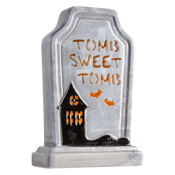 Mr. Halloween 10" Ceramic LED Tombstone with Timer