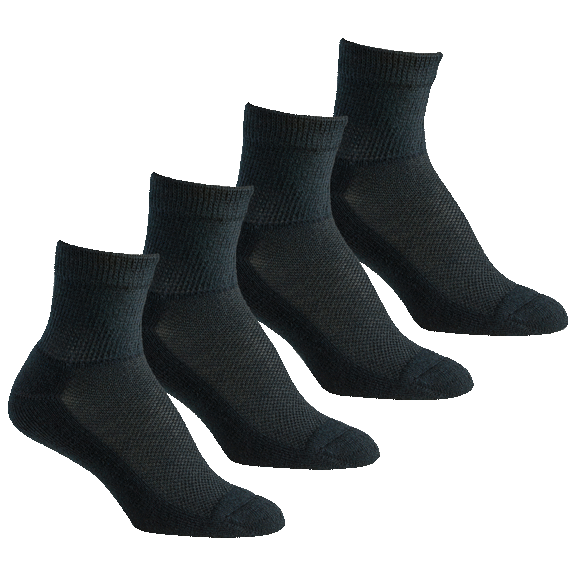4-Pack: The Comfort Sock Diabetic Quarter Socks