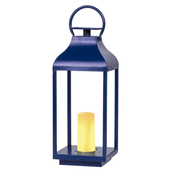 Ideaworks 18" Solar Lantern With Flameless Candle