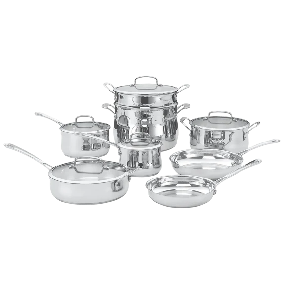 Cuisinart 13 Pc. Contour Stainless Steel Cookware Set