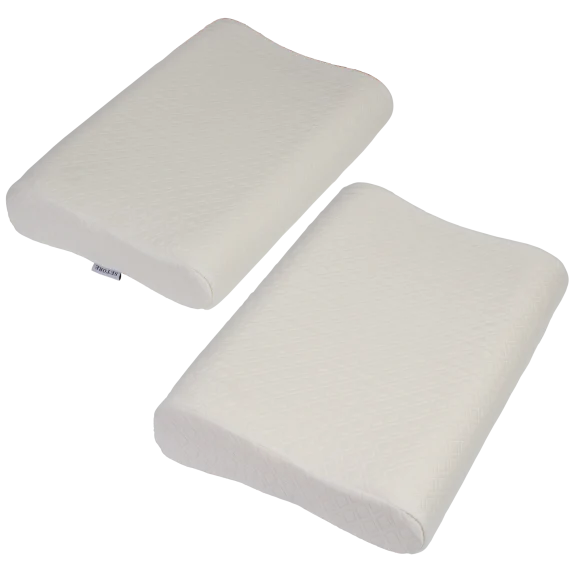 2-Pack: Setore Contour Memory Foam Pillow with Cover