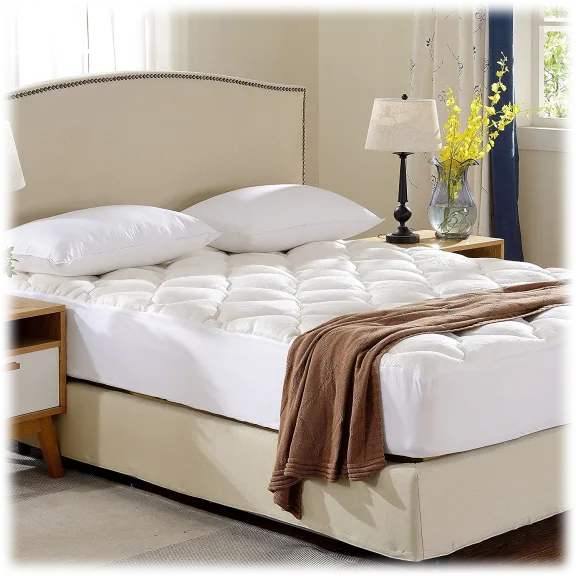 Cheer Collection Ultra Plush Rayon from Bamboo Hypoallergenic Mattress Topper