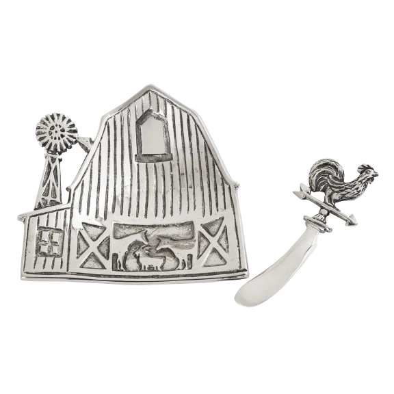 2-Pack: Star Home Designs Ranch Barn Dip Dish with Spreader