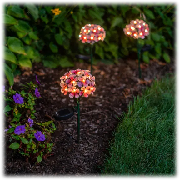 Touch of ECO 16" Garden Deco Solar Power LED Floralite Light