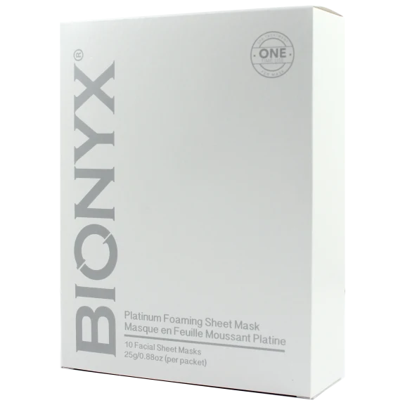 10-Pack: Bionyx Platinum Foaming Sheet Mask