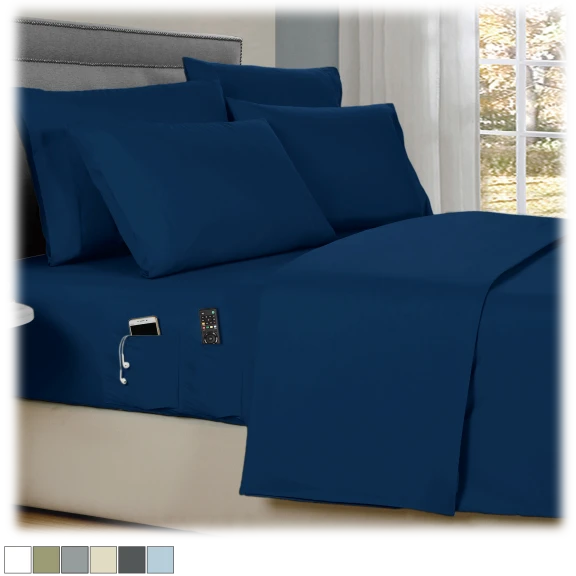 Kathy Ireland 6-Piece Smart Pocket Sheets Set
