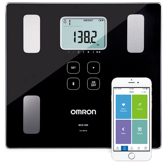 Omron Body Composition Monitor and Scale with Bluetooth Connectivity