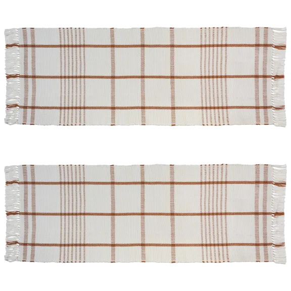 2-Pack: Chris & Peyton Woven Rugs & Runners