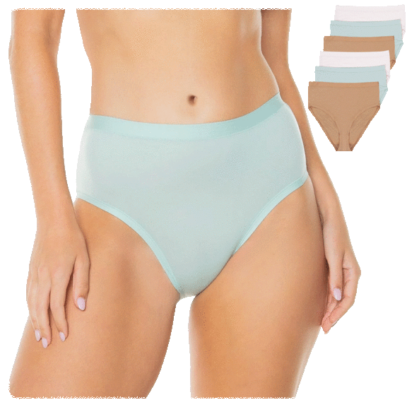 6-Pack: Rhonda Shear Super Stretch Briefs