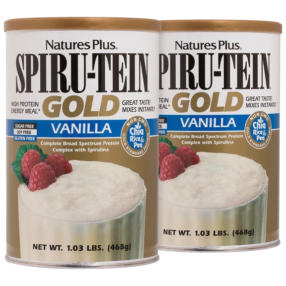 2-Pack: Spiru-tein Gold Vanilla Meal Replacement Protein Powders