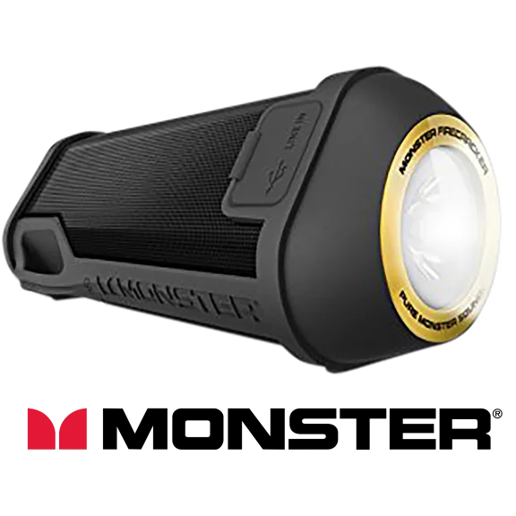Monster Firecracker Extended Play Wireless Speaker with Flashlight