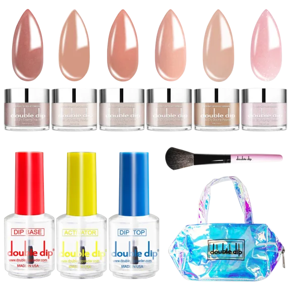 Double Dip Think Pink Nail Dip Powder Starter Kit