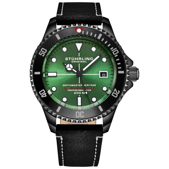 Stührling Swiss Automatic Depthmaster Heritage Diver Watch