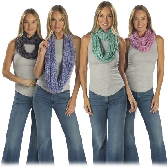 Pick Your 2-Pack: IMAN Global Chic Leopard Print Infinity Scarf