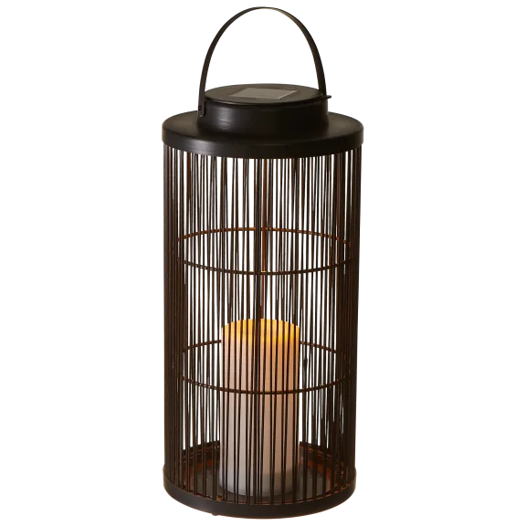 Sterno Home 15" Solar Basket Lantern