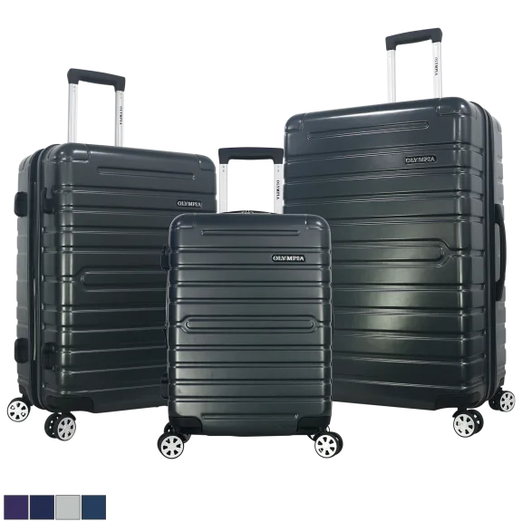 Olympia USA Lancer Plus 3-Piece Expandable Hardside Luggage Set