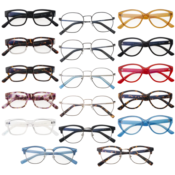 2-Pack: BluVue Blue Light Blocking Glasses