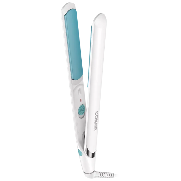 Conair 1" OhSoKind Almond & Aloe Vera-Infused Ceramic Flat Iron For Fine Hair
