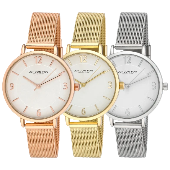 London Fog Regent Mesh Strap Watch