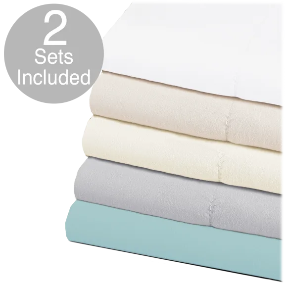 2-Pack: Cotton Touch Microfiber Sheet Sets
