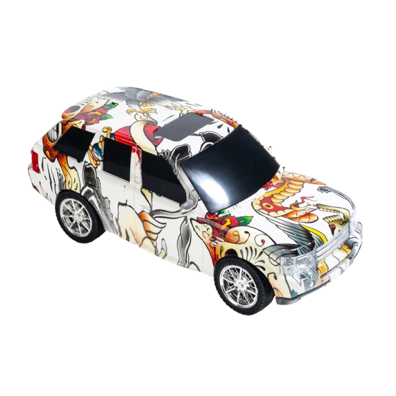 Super Toys Tattoo Design Series SUV Decorative Toy Cars
