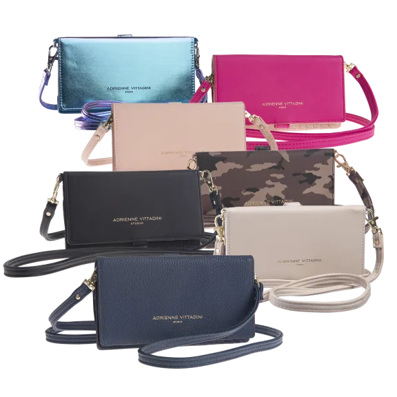Adrienne Vittadini Charging Wallet w/ RFID Protection & Phone Pouch