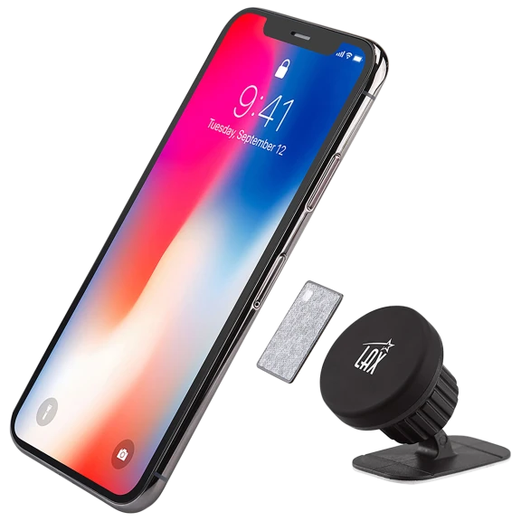LAX Magnetic Dashboard Stick-On Car Mount for Smartphone