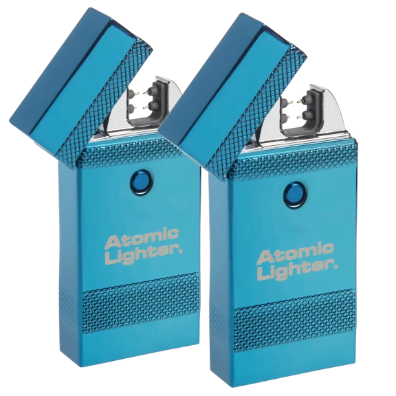 2-Pack Deluxe Atomic Lighter Rechargeable Plasma Beam Lighters